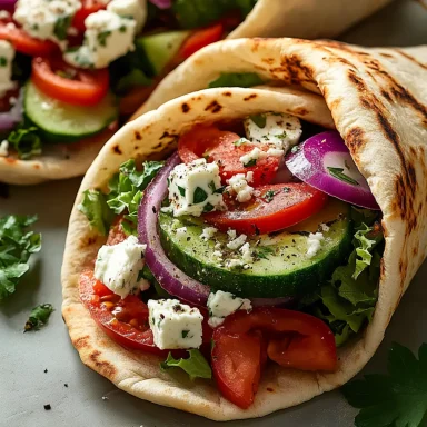 Veggie Pita Sandwich